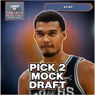 Victor Wembanyama at Pick 2!? | 9-Cat Fantasy Basketball Mock Draft Breakdown