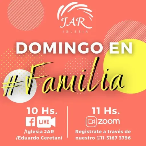 Vivo Pr. Eduardo Ceretani. 
"Jesús" La fuerza de mi salvación.
Facebook . 13/06