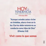 Vivir como lo que somos ~ Devocional de Jóvenes ~ 14 de mayo 2025