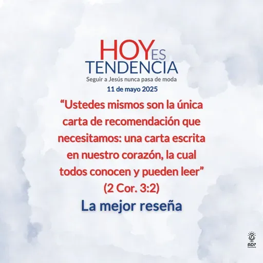 La mejor reseña ~ Devocional de Jóvenes ~ 11 de mayo 2025