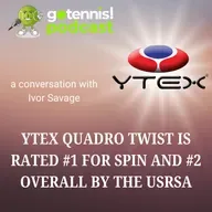 QUADRO TWIST is #1 for spin and #2 overall (behind natural gut) by USRSA