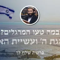 פרשת שלח לך • במה טעו המרגלים? הנהגת ה' ועשיית האדם