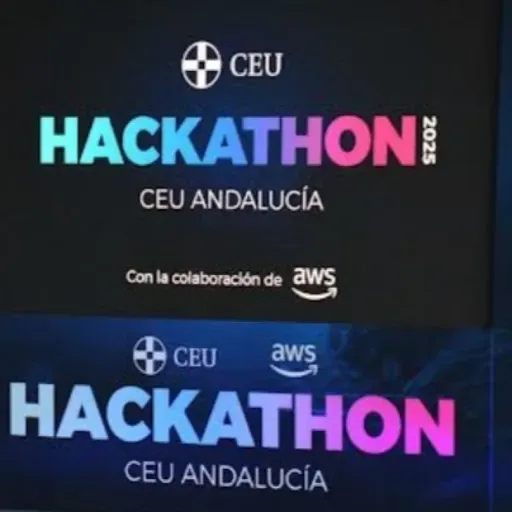 Iñaki Bilbao de Amazon y Beatriz Hoster de CEU Andalucía-Universidad Fernando III