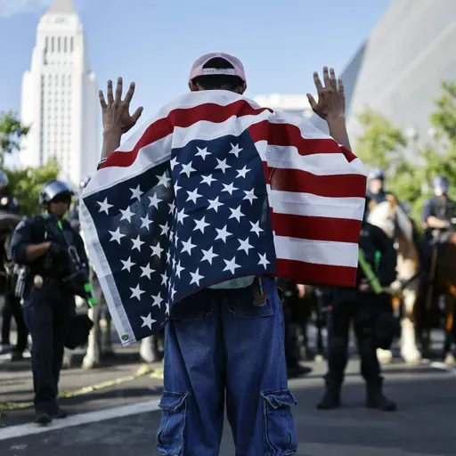 Covering the military parade and a No Kings rally on the same day