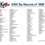 WRKS 98.7 Kiss FM Top 98 Records of 1986