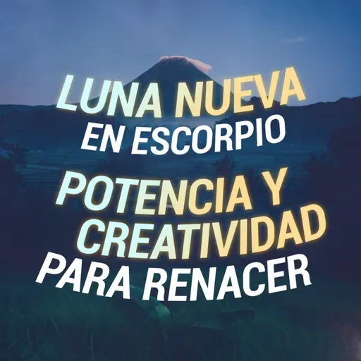 Luna nueva en Escorpio 🌑 Potencia y creatividad para renacer.♏
