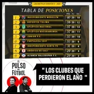 Los clubes que perdieron el año