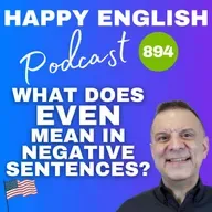 894 - What Does Even Mean in Negative Sentences
