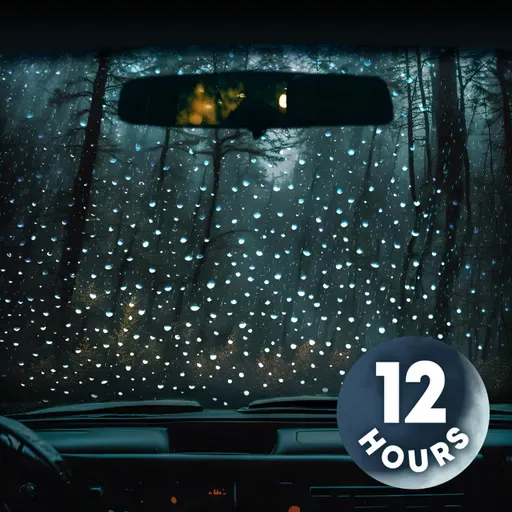 Rain on a Car Window | 12 Hour Rain Noise for Sleeping