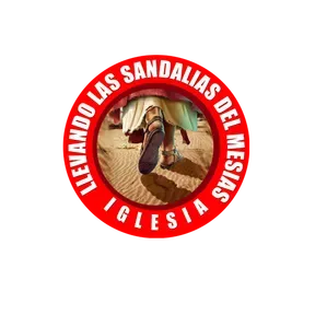 llevando las sandalias del mesias