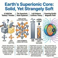 The Theory of a Superionic Core at the Center of the Earth