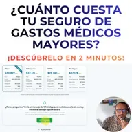 ¿Cuánto cuesta tu Seguro de Gastos Médicos Mayores? ¡Descúbrelo en menos de 2 minutos!