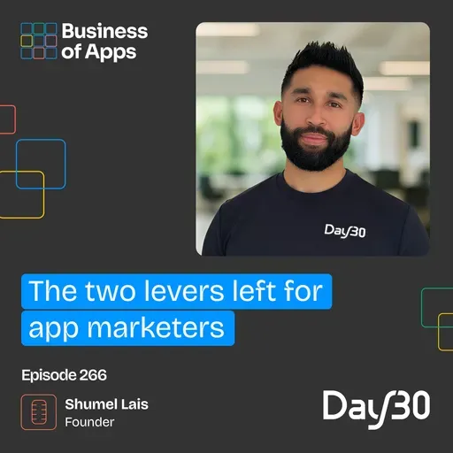 #266: The two levers left for app marketers with Shumel Lais, Founder of Day30