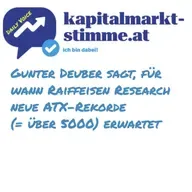 kapitalmarkt-stimme.at daily voice 270/365: Gunter Deuber sagt, für wann Raiffeisen Research neue ATX-Rekorde (= über 5000) erwartet