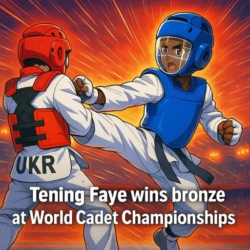 Senegal’s Tening Faye makes history at World Taekwondo Cadet Championships