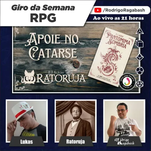 Giro da Semana RPG | Campanha de Financiamento de Pantomima Sombria RPG