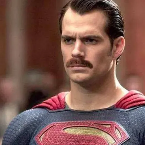 La fotografía es lo que tuvio y un Superman con bigote