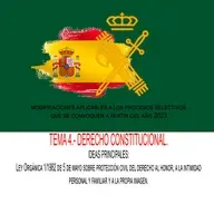 TEMA 4.- IDEAS PRINCIPALES - Ley Orgánica 1/1982 de 5 de mayo sobre protección civil del derecho al honor