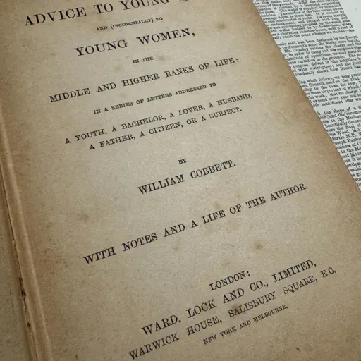 The Mutton Chop Test: Choosing a Wife in 1829 William Cobbett's Advice to Young Men How to Judge a Wife by Her Jaws, Footsteps, and Needle Ownership
