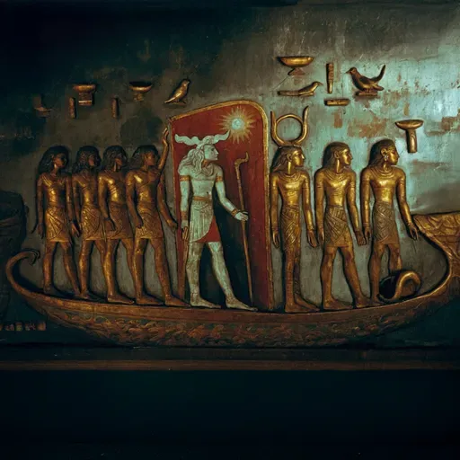 (Mısır Mit) 12 Kapı: Ra'nın Ölüler Diyarına Yolculuğu