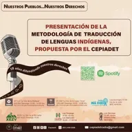 Presentación de la Metodología de Traducción de Lenguas Indígenas, propuesta por el CEPIADET