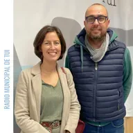 Ent. Rafael Estévez, concelleiro de Deportes, e Laura Solla, do Club Atletismo Tui - IV San Silvestre