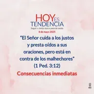 Consecuencias inmediatas ~ Devocional de Jóvenes ~ 8 de mayo 2025