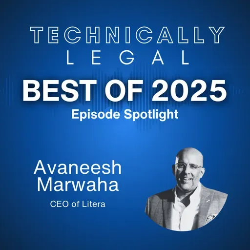 Best of 2025 - From IP Lawyer to Investor to CEO to Legal Ecosystem Builder (Avaneesh Marwaha, Litera CEO)