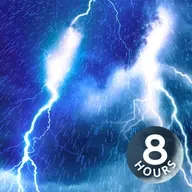 Chuva e trovões incríveis | Barulho de tempestade para relaxar, manter o foco ou dormir (8 horas)