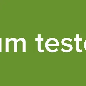 um teste