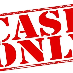 Cash Only