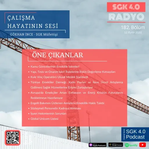 ÇALIŞMA HAYATININ SESİ 182. BÖLÜM | GÖKHAN İNCE-İŞ VE SOSYAL GÜVENLİK UZMANI