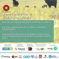 Resultados del Programa de Carpetas Verdes. Monitoreo Seguimiento Forrajero Satelital. Evaluación resultados.