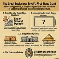 The Great Enclosure of Saqqara: Egypt's Stone-Walled Prototype for the Pyramids