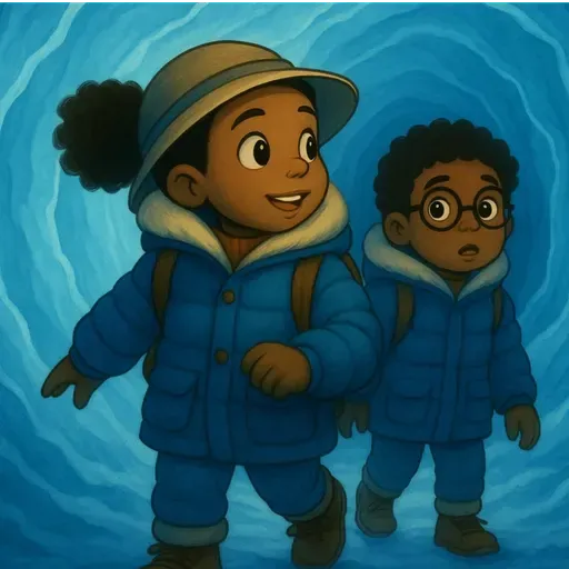 Les aventures de Zoé et Eliott, épisode 2 : Le mystère de la bulle dans la Mer de glace 🧊