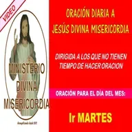 1r martes del mes. Oración a Jesús misericordioso. MDM.