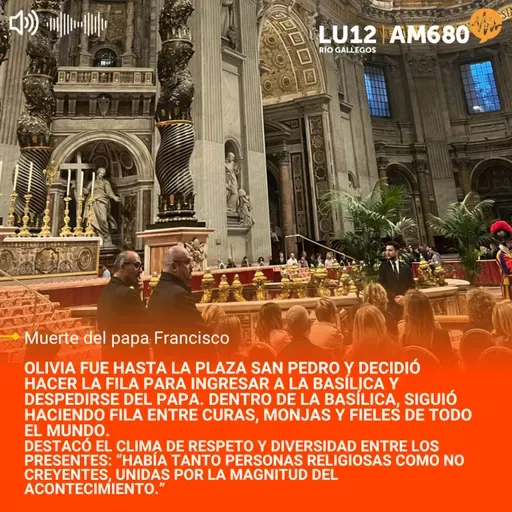 Conmoción y multitud en el Vaticano: el testimonio de Olivia, una riogalleguense en Roma