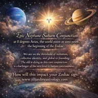 Epic Saturn-Neptune Conjunction in Aries 2/20/26- Zodiac Sign Impacts!