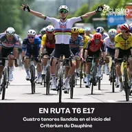 EN RUTA T6 E17 - Cuatro tenores liandola en el inicio del Critérium du Dauphiné