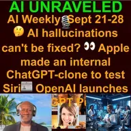 AI Weekly Rundown Sept 21 to Sept 28, 2025: 🇺🇸 U.S. Military Is Struggling to Deploy AI Weapons 👀 Apple made an internal ChatGPT-clone to test Siri   🍎Apple researchers develop SimpleFold, a lightweight AI for protein folding prediction & more