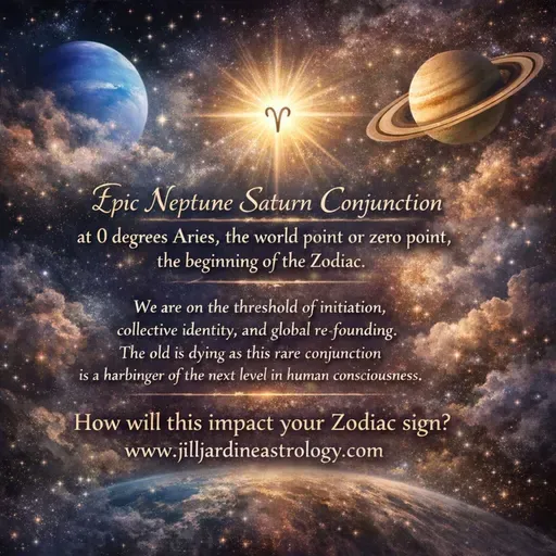 Epic Saturn-Neptune Conjunction in Aries 2/20/26- Zodiac Sign Impacts!