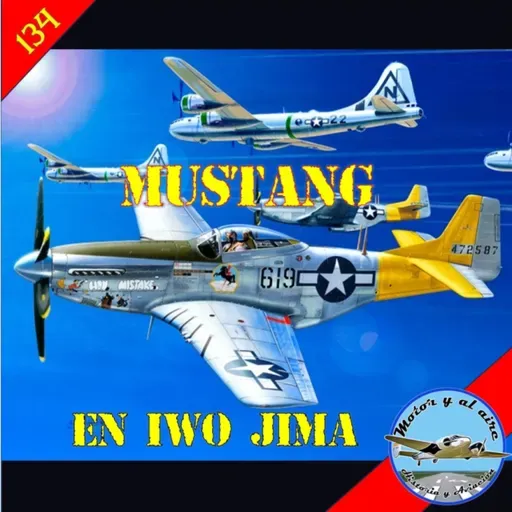 134. P-51 Mustangs en Iwo Jima
