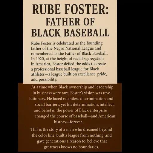 328: Chapter 6 MLB Hypocrisy Negro Leagues History: The Untold Legacy of Rube Foster