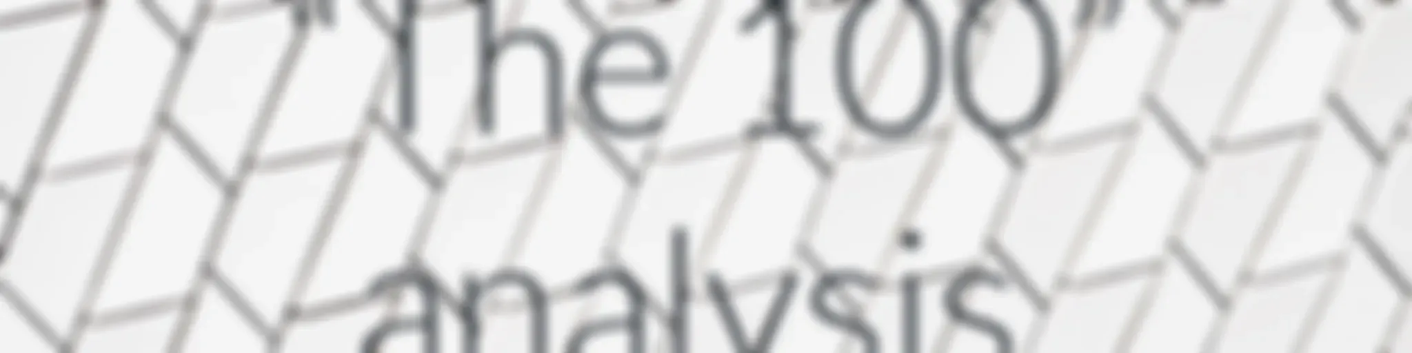 “The 100” analysis