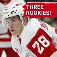 AXEL SANDIN-PELLIKKA, MICHAEL BRANDSEGG-NYGARD AND EMMITT FINNIE ARE DETROIT RED WINGS