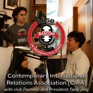 Contemporary International Relations Association with club Founder and President Tony Jing