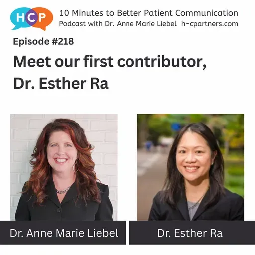Meet our first contributor, Dr. Esther Ra