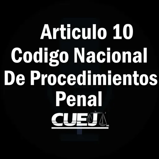 Articulo 10 Código Nacional de Procedimientos Penal