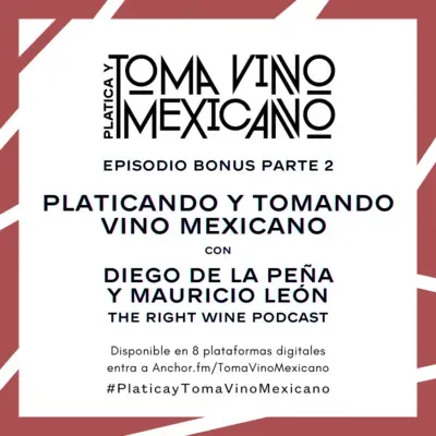 Episodio Bonus Parte 2 - Platicando y Tomando Vino Mexicano - Diego de la Peña & Mauricio León · The Right Wine Podcast