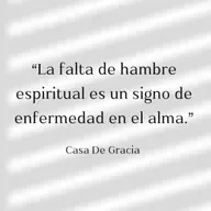 El hambre que Dios sacia